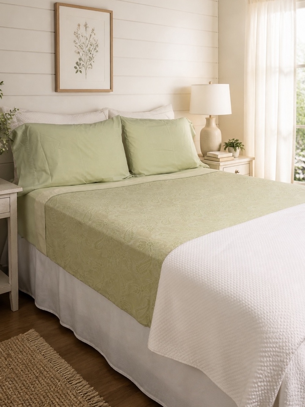 Vintage 90’s Restoration Hardware / Martex 4-Piece Queen Sheet Set